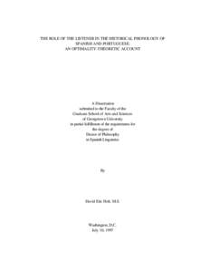 Historical linguistics / Portuguese language / Optimality theory / Syllable / Differences between Spanish and Portuguese / Stress / Brazilian Portuguese / Linguistics / Phonology / Language