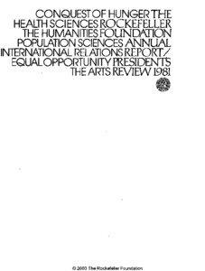 Council on Foreign Relations / United States / James Wolfensohn / Hesburgh / Clifton R. Wharton /  Jr. / Rockefeller / Nationality / Rockefeller family / Rockefeller Foundation / Rockefeller Center