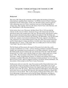 Tah-qua-kik: Continuity and Change at the Community on a Hill by Robert A. Birmingham