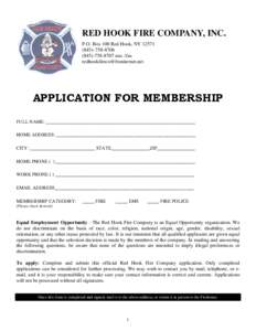 2011 Revised Application for Membership