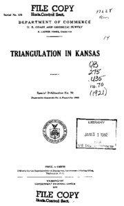 Geophysics / Datum / Meades Ranch /  Kansas / Geographic coordinate system / Latitude / Triangulation / Mile / Figure of the Earth / Public Land Survey System / Geodesy / Measurement / Cartography