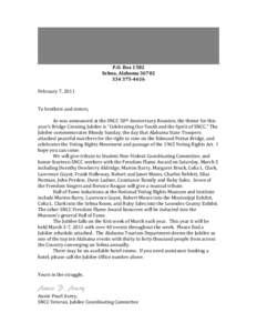 United States / Community organizing / Robert Parris Moses / Martin Luther King /  Jr. / Selma to Montgomery marches / Student Nonviolent Coordinating Committee / Geography of Alabama / Selma /  Alabama