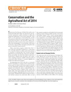 A publication of the Agricultural & Applied Economics Association The magazine of food, farm, and resource issues 2nd Quarter 2014 • 29(2)