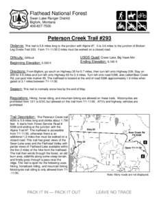 Geography of the United States / Flathead National Forest / Trails of Yellowstone National Park / Cougar Mountain Regional Wildland Park / Montana / Geography of Colorado / Holy Cross Wilderness