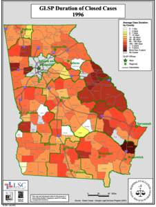 GLSP Duration of Closed Cases 1996 Dalton Catoosa