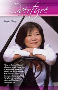 WINNIPEG SYMPHONY  February – March 2013 Angela Cheng