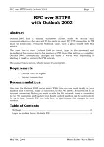 RPC over HTTPS with Outlook[removed]Page 1