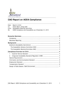 CAO Report AODA Compliance Dec 2015