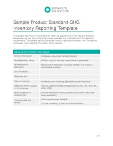 Microsoft Word - Sample Product Standard GHG Inventory Reporting Template.docx
