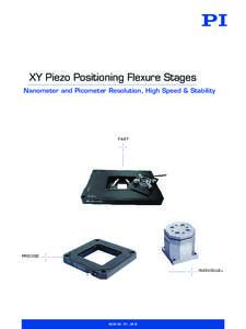 Nanopositioning: XY Stages,  Piezo Scanners, Positioners, Piezo Systems