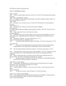 [removed]Review Draft of Contexts/refcit.doc PART IV. REFERENCES CITED Adams, Alfred H. 1962