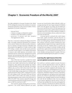 Economic Freedom of the World:  2009 Annual Report  3  Chapter 1:  Economic Freedom of the World, 2007
