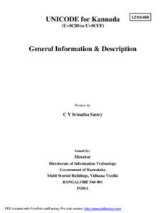 Microsoft Word - Kannada Unicode document .doc