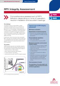 Aging Management by Component  Reactor Pressure Vessel RPV Integrity Assessment Comprehensive assessment of RPV