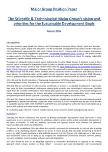 Millennium Development Goals / Conservation / Environmentalism / Sustainability / Sustainable development / Biodiversity / Conservation biology / Ecosystem-based management / Biodiversity Indicators Partnership / Environment / Earth / Environmental social science