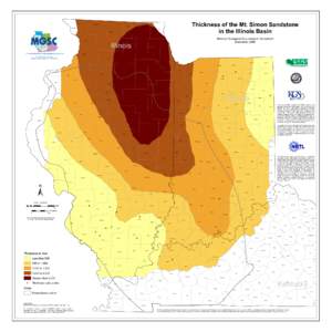 Thickness of the Mt. Simon Sandstone in the Illinois Basin Stephenson Boone Jo Daviess