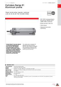 CATALOGUE > Release 8.2  MOVEMENT > Cylinders Series 61 Cylinders Series 61 Aluminium profile