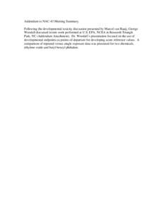 Plasticizers / Chemistry / Epoxides / Ethylene oxide / Monomers / Gestational age / Phthalate / University of Florida / Alachua County /  Florida / Florida / Occupational safety and health