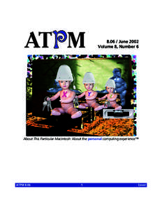 Cover  ATPM[removed]June 2002 Volume 8, Number 6