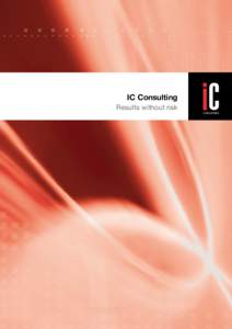IC Consulting Results without risk CONSULTING  IC Consulting