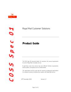 Microsoft Word - COSS Spec 01 - Product Guide v1.7.doc
