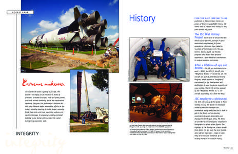 ROCKET PARK  History E V E N T H E M O S T E V E R Y D AY TA S K S performed at Johnson Space Center are