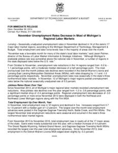 STATE OF MICHIGAN RICK SNYDER DEPARTMENT OF TECHNOLOGY, MANAGEMENT & BUDGET  GOVERNOR