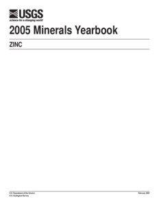 2005 Minerals Yearbook ZINC