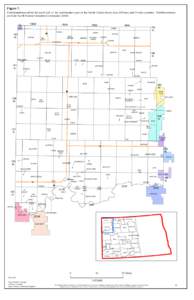 Figure 7.  Field boundaries within the north half of the northwestern part of the North Dakota Study Area (Williams and Dividie counties). Field boundaries are from North Dakota Industrial Commission[removed]FLAT LAKE