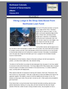 Northwest Colorado Council of Governments eNews FebruaryViking Lodge & Ski Shop Gets Boost From