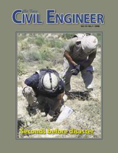 CIVIL ENGINEER Air Force Vol. 14 • No. 1 • 2006  Seconds before disaster