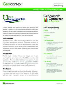 w ww.geocortex.com  Case Study Industry: State and Local Government  City of