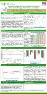 Economic Impacts of Climate change on farmers in Nioro du Rip, Senegal : An integrated assessment Hathie1, I , Amikuzuno2, J., MacCarthy3, D.S., Diancoumba3, M., Freduah3, B.S., Adiku3, S.G.K., Agali4, A., Lizaso5, J., F