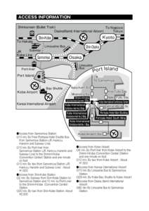 JDDW[removed]ACCESS INFORMATION Shinkansen (Bullet Train) To Nagoya Osaka(Itami) International Airport