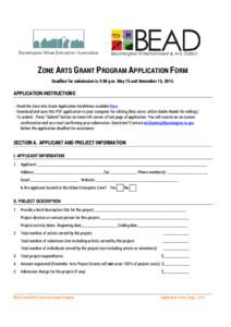 BUEA Arts Grants application 2015.doc