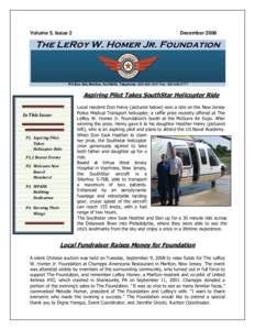 Volume 5, Issue 2  December 2008 The LeRoy W. Homer Jr. Foundation