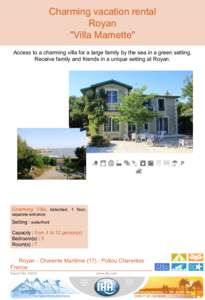 ,  Charming vacation rental Royan 