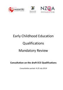 ECE Draft Quals Consultation July 2014