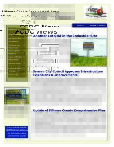 Fillmore County Development Corporation  FCDC News June[removed]Volume 1, Issue 14