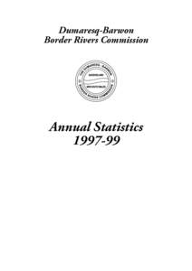 Dumaresq-Barwon Border Rivers Commission Annual Statistics[removed]