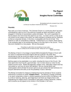 The Report of the Imagine Huron Committee