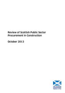 Procurement / Supply chain management / Systems engineering / Sustainable procurement / E-procurement / Economy of Scotland / Management / Public Contracts Scotland / Forward Commitment Procurement / Government procurement / Business / Construction