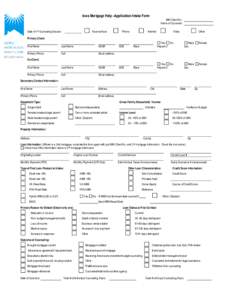 Iowa Mortgage Help –Application Intake Form