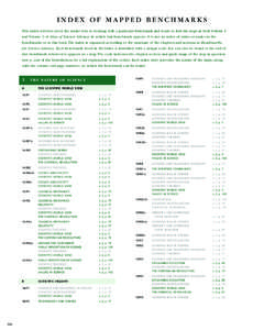 Atlas of Science Literacy: Index of Mapped Benchmarks