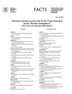 Rockford Public Schools / Atlanta Public Schools / Fulton County School System / Public library / Noblesville /  Indiana / Ottumwa Community School District / Education in Georgia / Georgia / State governments of the United States