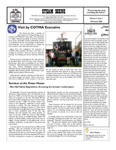 STEAM SCENE  “Preserving the past, enriching the future”  Newsletter of the Steam Tram and Railway Preservation (Co-Op) Society Ltd.