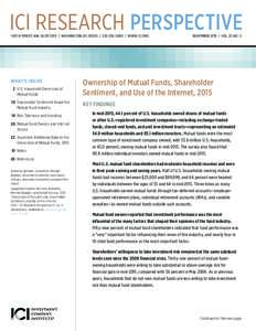 ICI RESEARCH PERSPECTIVE 1401 H STREET, NW, SUITE 1200 | WASHINGTON, DC 20005 |  | WWW.ICI.ORG WHAT’S INSIDE 	2	 U.S. Household Ownership of Mutual Funds