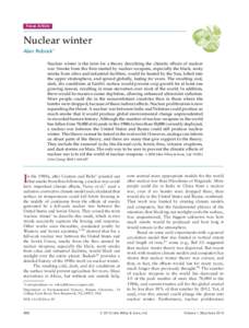 Focus Article  Nuclear winter