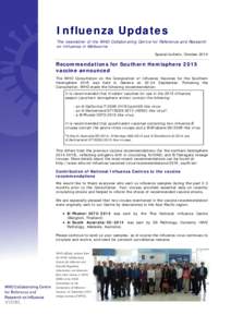 Influenza Updates 2014 special bulletin
