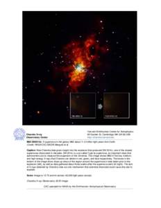 Supernovae / Supernova remnants / Plasma physics / Chandra X-ray Observatory / Supernova / X-ray astronomy / Leon Van Speybroeck / SN 2006gy / Astronomy / Space / Astrophysics